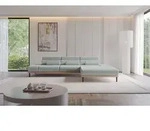 ALTDECOR Ecksofa mit Elektrischer Sitztiefenverstellung MONA - 316x205x85 - Gr&uuml;n -