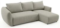 Selsey Zordo &ndash; L-Form Eckschlafsofa mit zwei Bettk&auml;sten, graubeiger Chenille