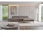 ALTDECOR Ecksofa mit Elektrischer Sitztiefenverstellung MONA - 316x205x85 - Braun -