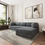 Masseno Ecksofa ETERA mit Metallgestell, Modulares Schlafsofa aus Schaumstoff,