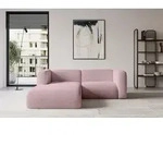 ALTDECOR Ecksofa - MIRA-L1 - 227x179x89 - Rosa - Corner Sofa Eckcouch Couch L-Form,