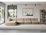 ALTDECOR Ecksofa - MIRA-L3 - 409x179x70 - Braun - Corner Sofa Eckcouch Couch L-Form,