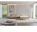 ALTDECOR Ecksofa mit Elektrischer Sitztiefenverstellung MONA - 316x205x85 - Braun -