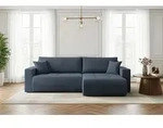 Ecksofa 3-Sitzer Schlafsofa mit Bettkasten und Schlaffunktion in Scandi-Design...