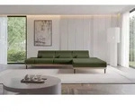 ALTDECOR Ecksofa mit Elektrischer Sitztiefenverstellung MONA - 316x205x85 - Gr&uuml;n -