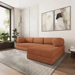 Masseno Ecksofa KELI mit Schlaffunktion, Modulares Schlafsofa aus Schaumstoff,