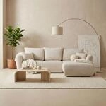L-Form Ecksofa &ndash; Rechts &ndash; Modernes Sofa mit Schlaffunktion und Bettkasten...
