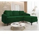 MIRJAN24 Ecksofa Venice, Sofa mit Bettkasten und Schlaffunktion, Metallf&uuml;&szlig;e,...