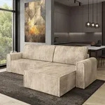 Masseno Ecksofa VALTINO mit Schlaffunktion L-Form, Sofa mit Bettkasten,