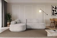 ALTDECOR Ecksofa in L-Form MARI-L1-v3 - 243x171x83 cm Hellbraun - Corner Sofa Bett