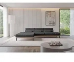 ALTDECOR Ecksofa mit Elektrischer Sitztiefenverstellung MONA - 316x205x85 - Schwarz -