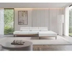 ALTDECOR Ecksofa mit Elektrischer Sitztiefenverstellung MONA - 316x205x85 - Wei&szlig; -