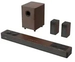 Soundbar f&uuml;r TV | Hiwill-Audio A534 800W 5.3.4 Dolby Atmos - Dunkelbraun -