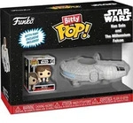 Star Wars - Han Solo and The Millenium Falcon Bitty Pop! Rides Funko - Wei&szlig;