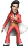 MINIX Elvis Red Suit, Sammelfigur, Musik - Rot