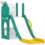 AIYAPLAY Kinderrutsche 5 in 1 Indoor und Outdoor Babyrutsche mit Basketballkorb