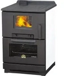 Plamen Calorex 100 &ndash; Holzofen mit Kochplatte & Backofen, 7,5 kW, Gusseisen,