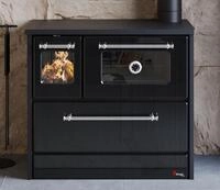 K&uuml;chenofen Holzherd 701-G Omega schwarz, rechte Version - 9,18 kW