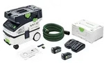 Festool CTLC MINI I-Basic Akku Absaugmobil 36 V ( 2x 18 V ) Staubkl. L + 2x...