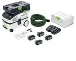 Festool CTLC MINI I-Basic Akku Absaugmobil 36 V ( 2x 18 V ) Staubkl. L + 4x Akku 5,0