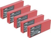vhbw 5x Akku kompatibel mit HBC Radiomatic Spectrum 3 Industrie-Funkfernsteuerung