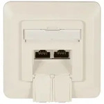EFB Elektronik ET-25133.1V1, 2 x RJ-45, 6a, Wei&szlig; - Wei&szlig;