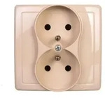 Kontakt-Simon BMGZ2/12, Beige, Kunststoff, IP20, 250 V, 80,5 mm, 45 mm - Beige
