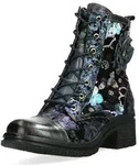 Laura Vita Damen Stiefelette Leder Pailletten Bl&uuml;tenaufn&auml;her KALINEO 34,...