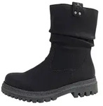 Rieker Damenschuhe Winterstiefel Schwarz Freizeit - Schwarz - 36