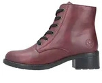 Rieker Damenschuhe Stiefel Schn&uuml;rer Schn&uuml;rstiefel Rot Freizeit - Rot - 36