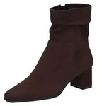 Caprice Stiefelette Stiefelette Veloursleder - Dunkelbraun - 36