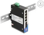DeLOCK Industrie Gigabit Ethernet Switch 4 Port RJ45 2 Port SFP f&uuml;r Hutschiene,