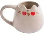 3D-Tasse &bdquo;Pusheen Heart Eyes&ldquo; &ndash; 350 ml - Beige