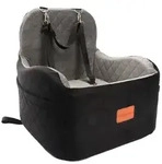 Hund Booster Autositz Memory Foam erh&ouml;ht abnehmbar waschbar Black/Grey Medium -