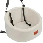 Hunde-Autositz mit Sicherheitsleine, waschbar, rutschfeste Unterseite, Beige,...