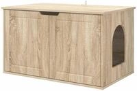 vidaXL Katzenhaus Sonoma 85 x 55 x 50,5 cm Holzwerkstoff