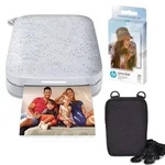 HP Sprocket Portable 2x3 Zoll Sofortbilddrucker (Wei&szlig;) Zink-Papierb&uuml;ndel - Wei&szlig;