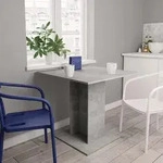 Esstisch S&auml;ulentisch Betongrau 80x80x75 cm Holzwerkstoff
