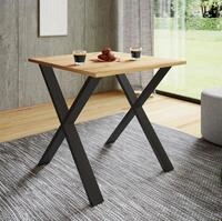 VCM Premium Holz Esstisch | H. 76 x B. 80 x T. 80 cm | K&uuml;chentisch Speisetisch Tisch