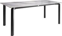 BELIANI Gartentisch Grau Sinterstein-Platte Marmor Optik Rechteckig 180x90 cm...