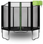 VirtuFit Trampolin mit Sicherheitsnetz Schwarz 251 cm