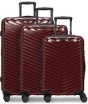 Redolz Essentials 18 2.0 4 Rollen Kofferset 3-teilig mit Dehnfalte - Rot