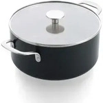 KitchenAid Aluminium Kochtopf Mit Glasdeckel, 24 Cm/4,91 L, Keramik-Antihaftbesc -