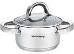 Topf mit Deckel 12cm KLAUSBERG KB-7120 0,5 L - Silber
