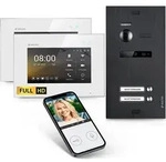 HD Video T&uuml;rsprechanlage mit Smartphone App f&uuml;r 2 Familienhaus, 2x Monitor,...
