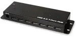 LogiLink UA0318, USB 2.0, USB 2.0, 5000 Mbit/s, Schwarz, Metall, 5 V - Schwarz