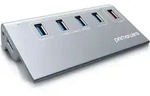 Primewire - USB HUB 3.2 Gen1, USB Adapter, USB Verteiler, 5-Port, kompatibel mit