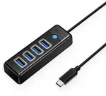 Orico PW4U-C3 USB-Hub, 4-Port USB-A 3.0, 1,8 m Kabel