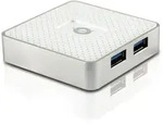 Conceptronic HUBBIES 4-Port-USB-3.0-Hub mit Netzteil, USB 3.2 Gen 1 (3.1 Gen 1)