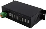 EXSYS EX-1179HMVS, USB 2.0 Type-B, USB 2.0, 480 Mbit/s, Schwarz, Metall, 1,8 m -